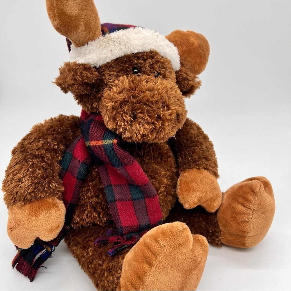Gund Mooky Moose Winter Hat Scarf Collectible Plushie Stuffed Animal Christmas